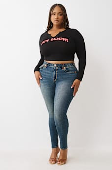PLUS JENNIE SUPER T MID RISE CURVY SKINNY JEAN, image 3