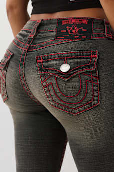 BECCA MID RISE SUPER T BOOTCUT JEAN, image 2