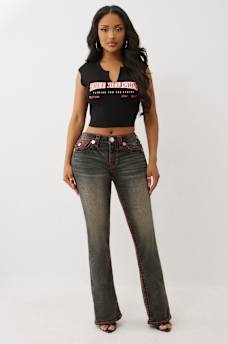 BECCA MID RISE SUPER T BOOTCUT JEAN, image 4