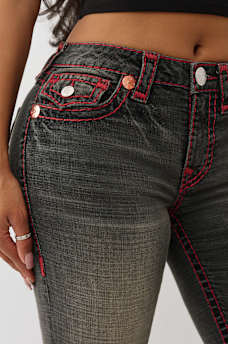 BECCA MID RISE SUPER T BOOTCUT JEAN, image 7