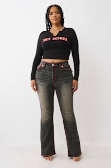 PLUS BECCA MID RISE SUPER T BOOTCUT JEAN, image 3