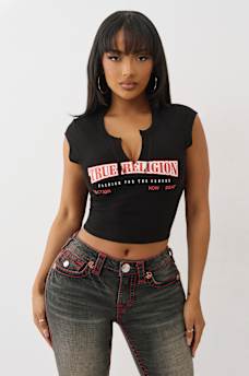  LOGO V-NOTCH TEE, image 2