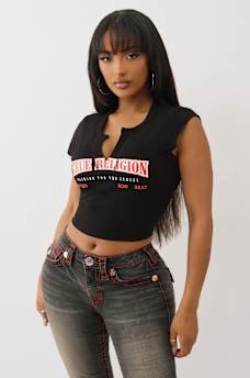  LOGO V-NOTCH TEE, image 4