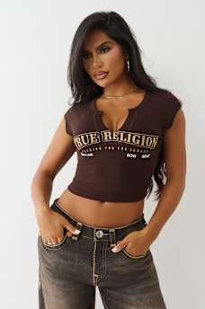  LOGO V-NOTCH TEE, image 3