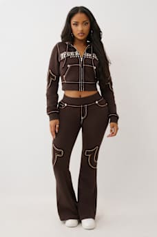 SHRUNKEN BIG T ZIP HOODIE, image 3