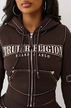SHRUNKEN BIG T ZIP HOODIE, image 5