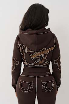 SHRUNKEN BIG T ZIP HOODIE, image 6