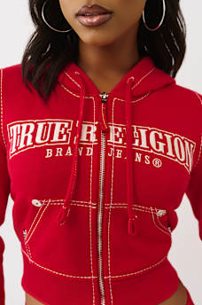 SHRUNKEN BIG T ZIP HOODIE, image 7