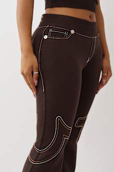 LOW RISE BIG T FLARED SWEATPANT, image 6