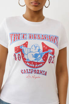 CRYSTAL BUDDHA CREW TEE, image 1