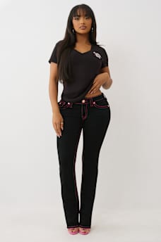 CRYSTAL SPORTY V NECK TEE, image 3