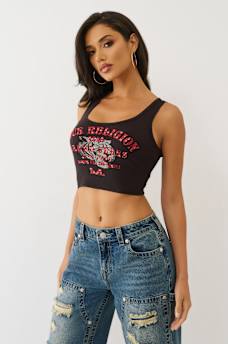 CRYSTAL TIGER CROPPED TANK, image 4