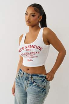 CRYSTAL TIGER CROPPED TANK, image 4