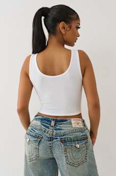 CRYSTAL TIGER CROPPED TANK, image 5