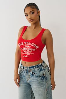 CRYSTAL TIGER CROPPED TANK, image 4