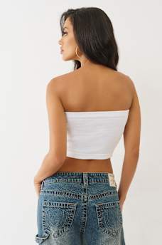 CAMISETA ACANALADA CON HERRADURA SIN COSTURAS