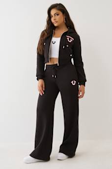 EMBROIDERED CINCHED SWEAT PANT, image 3