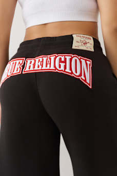 EMBROIDERED CINCHED SWEAT PANT, image 4