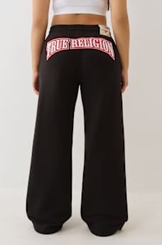 EMBROIDERED CINCHED SWEAT PANT, image 1
