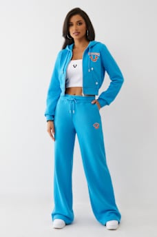 EMBROIDERED CINCHED SWEAT PANT, image 3