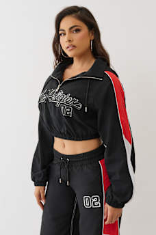 PUFF PRINT NYLON HALF-ZIP JACKET, image 4