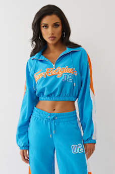 PUFF PRINT NYLON HALF-ZIP JACKET, image 2
