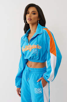 PUFF PRINT NYLON HALF-ZIP JACKET, image 4