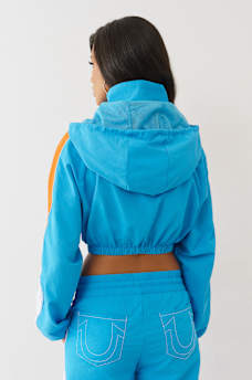 PUFF PRINT NYLON HALF-ZIP JACKET, image 5