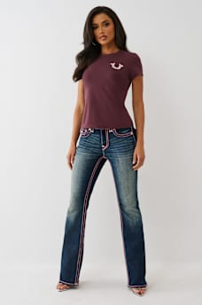 CRYSTAL HORSESHOE CREW TEE, image 3
