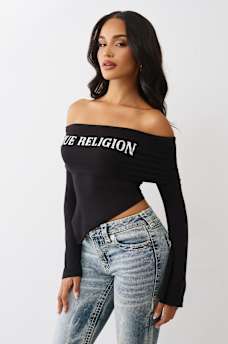  ASYMMETRIC OFF THE SHOULDER TOP, image 3