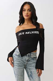  ASYMMETRIC OFF THE SHOULDER TOP, image 1