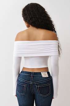  ASYMMETRIC OFF THE SHOULDER TOP, image 5