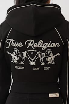 ROPE STITCH SHRUNKEN HOODIE, image 2