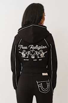 ROPE STITCH SHRUNKEN HOODIE, image 4