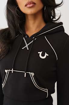 ROPE STITCH SHRUNKEN HOODIE, image 5