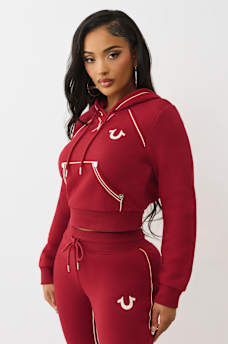 ROPE STITCH SHRUNKEN HOODIE, image 4