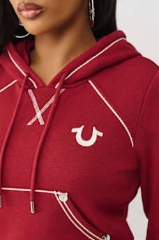 ROPE STITCH SHRUNKEN HOODIE, image 8