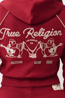 ROPE STITCH SHRUNKEN HOODIE, image 1