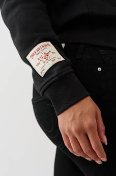 CONTRAST HALF ZIP PULLOVER, image 6