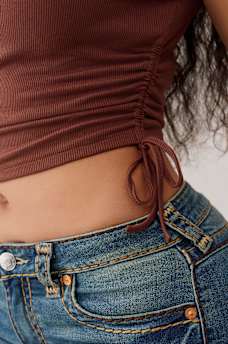 CRYSTAL V NOTCH SIDE RUCH TOP, image 6