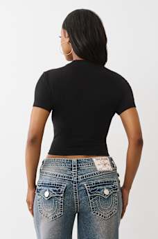 CRYSTAL CROWN LOGO BABY TEE, image 5