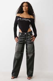 BODY CON ESPALDA DESCUBIERTA, MANGA LARGA Y CRISTALES, image 3