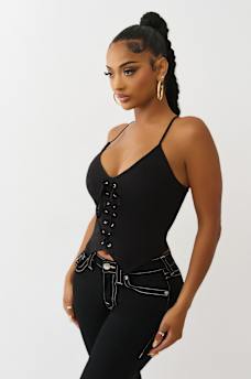 TRUE RELIGION TIE FRONT TOP, image 4