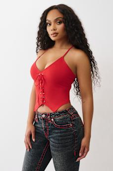 TRUE RELIGION TIE FRONT TOP, image 4