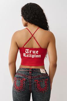 TRUE RELIGION TIE FRONT TOP, image 5