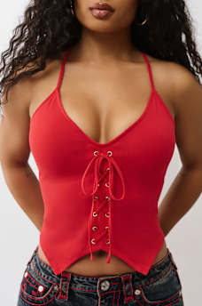 TRUE RELIGION TIE FRONT TOP, image 7