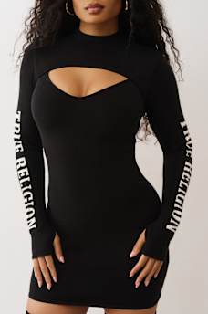 TRUE RELIGION KEYHOLE SWEATER DRESS, image 3