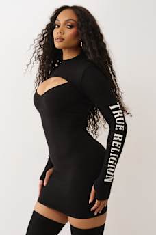 TRUE RELIGION KEYHOLE SWEATER DRESS, image 4