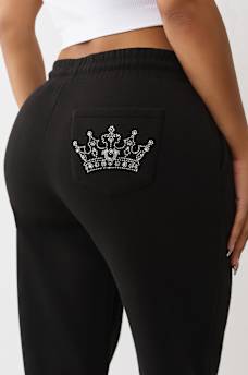 CRYSTAL CROWN BOYFRIEND JOGGER, image 2