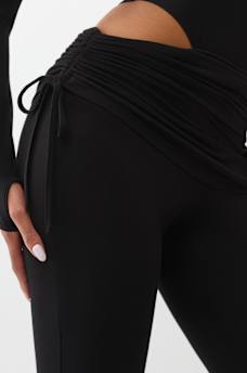 ASYMMETRICAL RUCHED FOLDOVER PANT, image 2